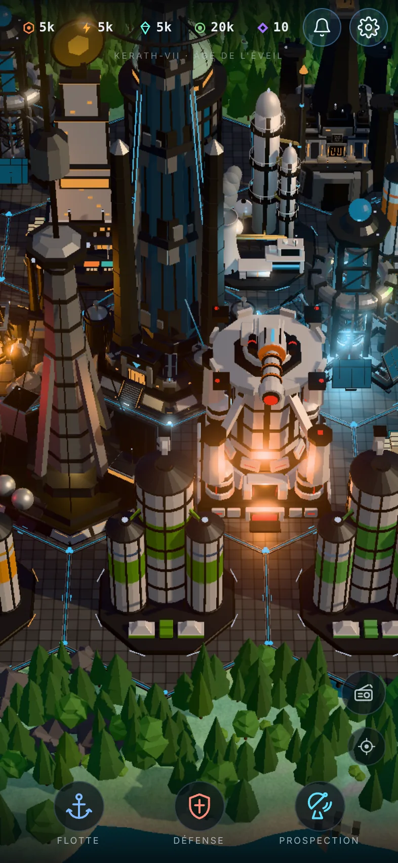 Capture du jeu : la capitale de jour